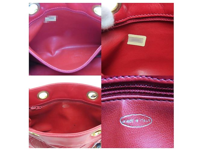 Bicolor Schultertasche von Chanel Rot - Ansicht 8