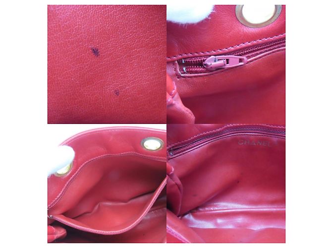 Bicolor Schultertasche von Chanel Rot - Ansicht 9