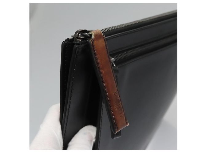 Borsa a mano Berluti in pelle nera Auth bs22062 Nero - vista 8