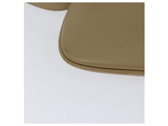 Borsa a spalla in pelle beige Auth am7618 BURBERRY - vista 15