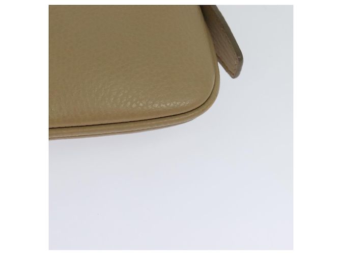 Borsa a spalla in pelle beige Auth am7618 BURBERRY - vista 16