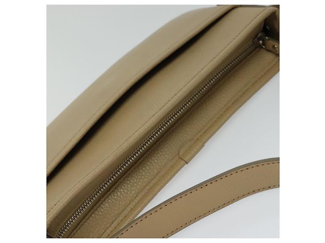 Borsa a spalla in pelle beige Auth am7618 BURBERRY - vista 6