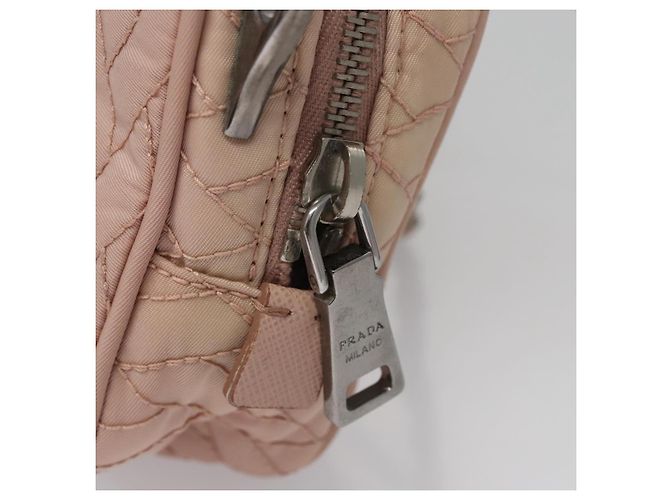 PRADA Borsa a mano in nylon 2 vie rosa Auth 110297 - vista 10