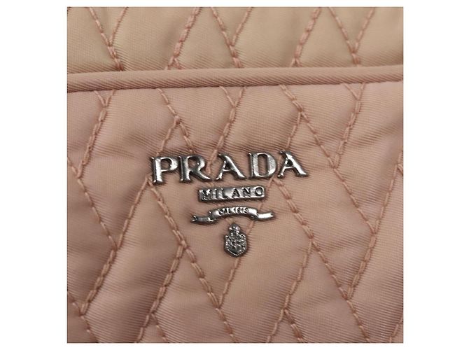 PRADA Borsa a mano in nylon 2 vie rosa Auth 110297 - vista 18
