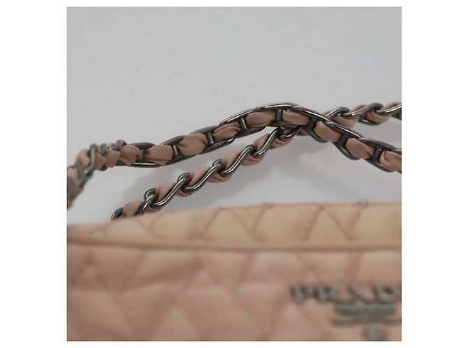 PRADA Borsa a mano in nylon 2 vie rosa Auth 110297 - vista 9