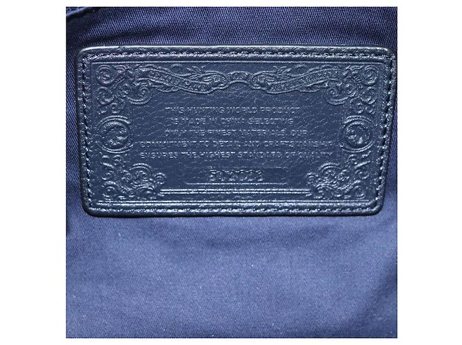 Autre Marque HUNTING WORLD Borsa a Spalla in Tela Grigia Auth am7610 Marrone - vista 11