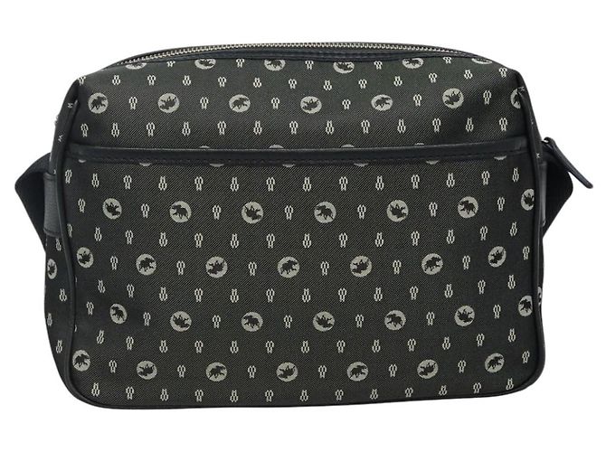 Autre Marque HUNTING WORLD Borsa a Spalla in Tela Grigia Auth am7610 Marrone - vista 2