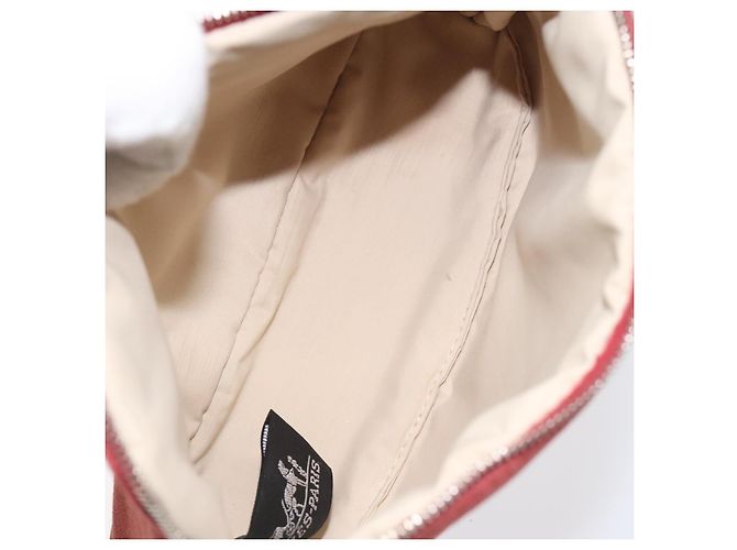 Hermès HERMES Bolide PM Pouch Canvas Red Auth am7641 - view 11