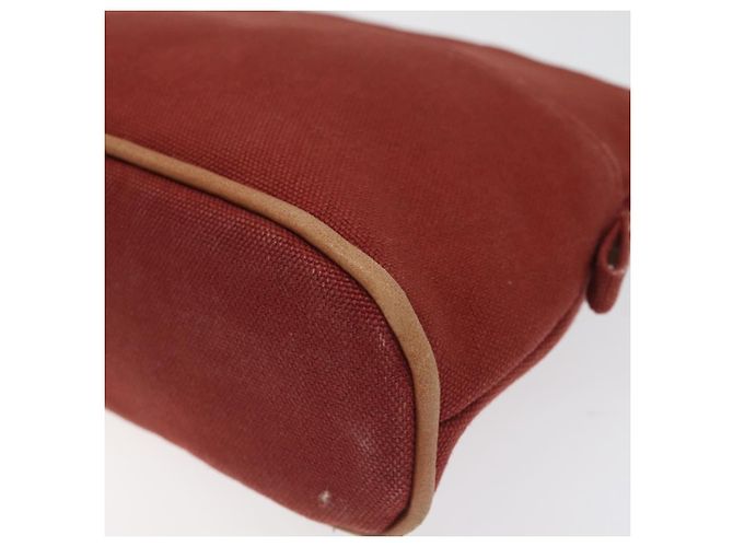 Hermès HERMES Bolide PM Pouch Canvas Red Auth am7641 - view 7