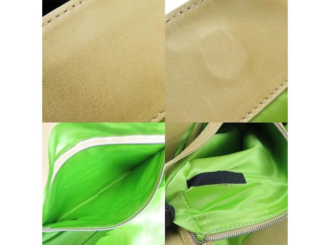 Borsa Tote Fendi in beige, rosa e verde - vista 9