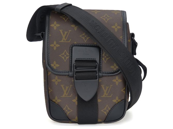 Borsa a Spalla Monogram Macassar Louis Vuitton Marrone Nero - vista 11