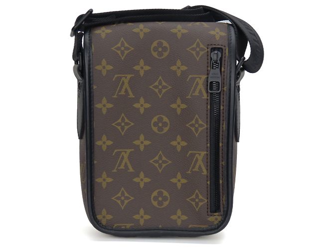 Borsa a Spalla Monogram Macassar Louis Vuitton Marrone Nero - vista 3
