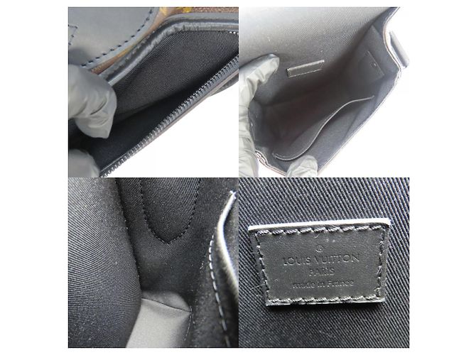 Borsa a Spalla Monogram Macassar Louis Vuitton Marrone Nero - vista 8