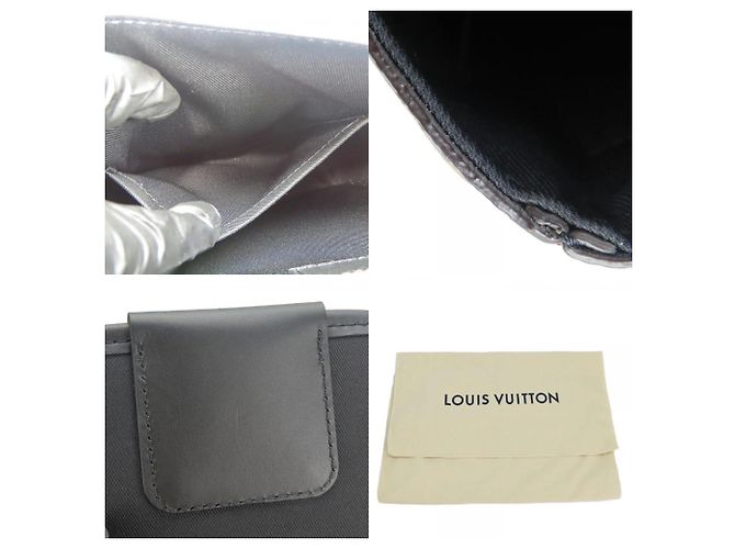 Borsa a Spalla Monogram Macassar Louis Vuitton Marrone Nero - vista 9