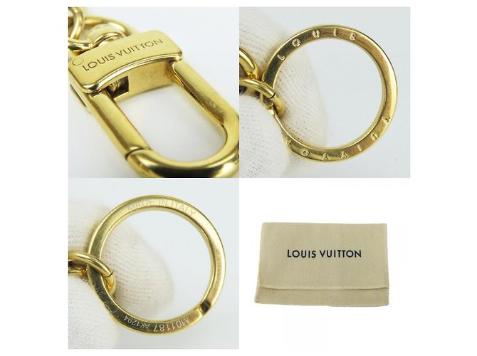 Portachiavi Monogram Louis Vuitton Marrone Rosa Bianco - vista 9
