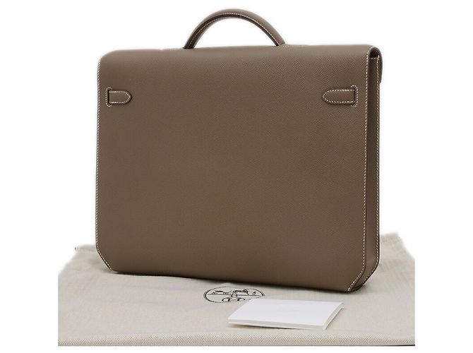 Hermès Borsa Hermes Kelly Depeche 36 Taupe - vista 2