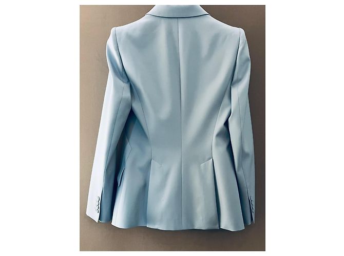 Alexander Mcqueen Crepe-Blazer in Hellblau - Ansicht 7