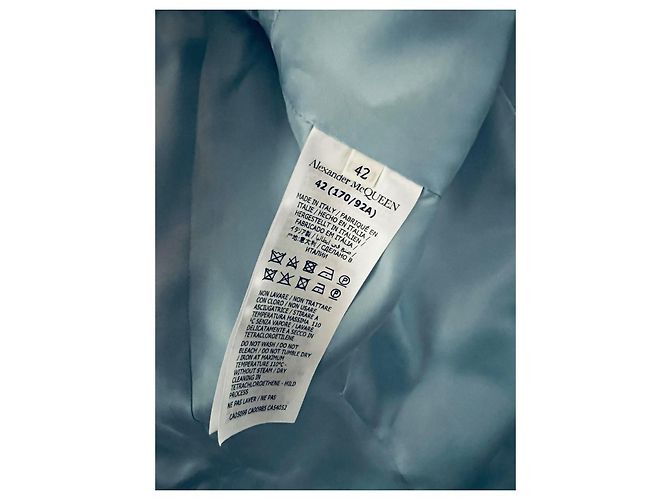 Alexander Mcqueen Crepe-Blazer in Hellblau - Ansicht 9