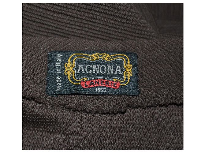 Agnona Strickset aus Wolle Pullover und langer ärmelloser Cardigan Braun - Ansicht 6