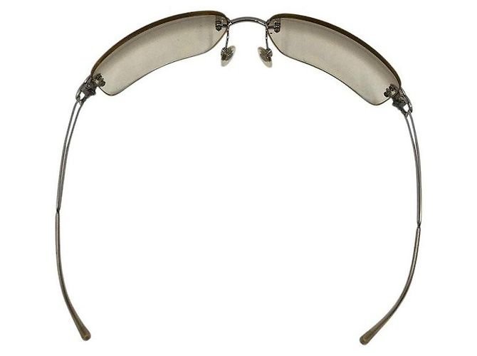 Chanel CC Logo Silber Klare Randlose Sonnenbrille 4068 - Ansicht 4