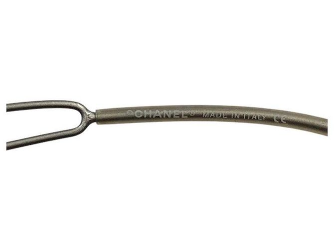 Chanel CC Logo Silber Klare Randlose Sonnenbrille 4068 - Ansicht 5