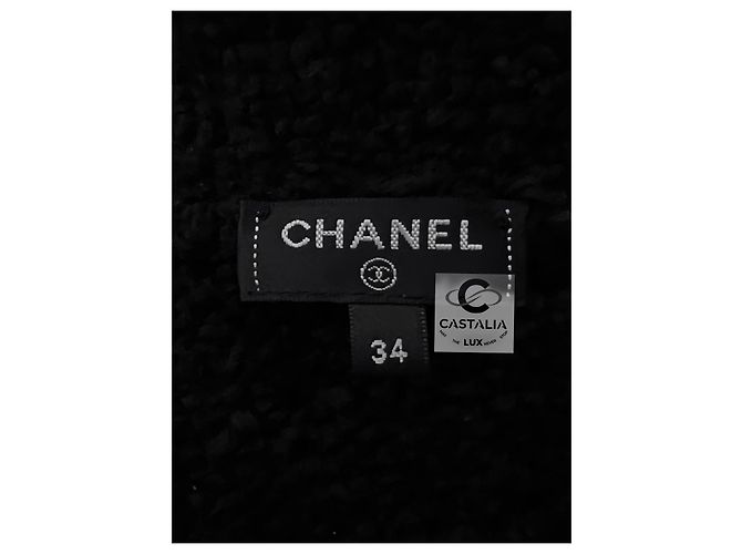 Chanel Neue CС Teddy Bomberjacke Marineblau - Ansicht 12