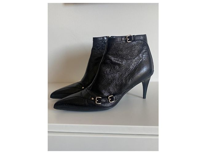 Stivaletti Miu Miu in pelle nera Nero - vista 6