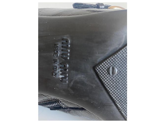 Stivaletti Miu Miu in pelle nera Nero - vista 9