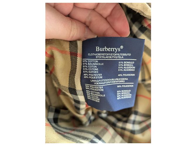 Abrigo Burberry Camden de algodón beige - vista 6