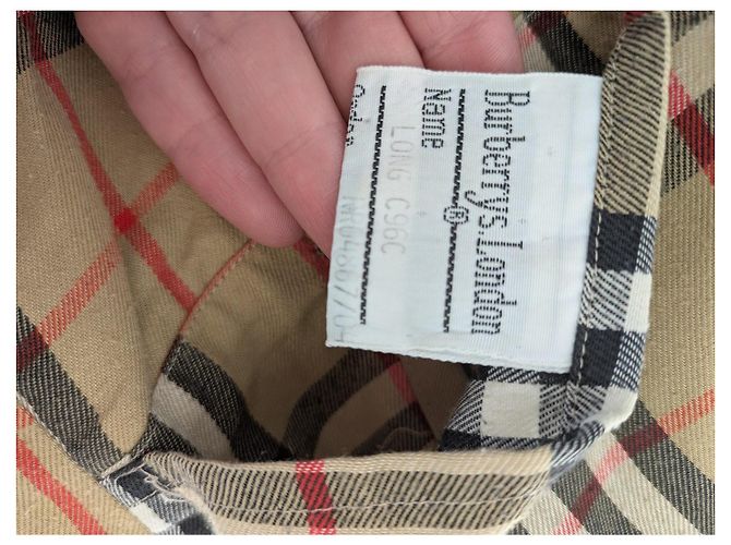 Abrigo Burberry Camden de algodón beige - vista 7