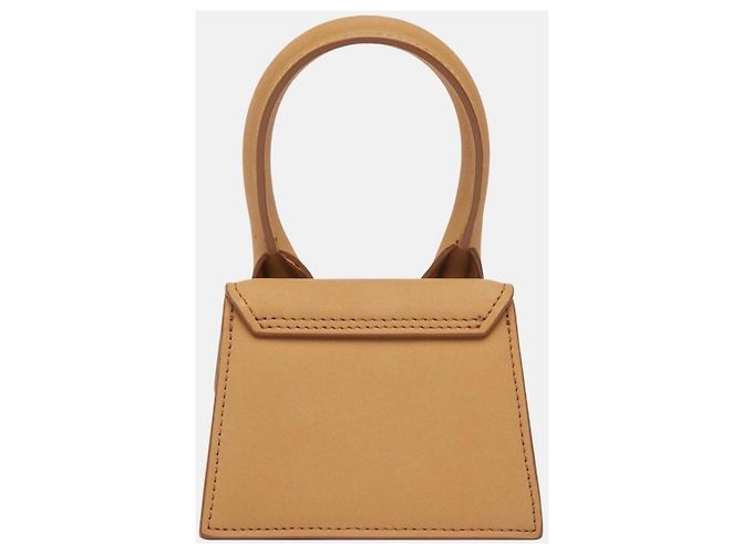 Jacquemus Le Chiquito Micro Borsa in Pelle Caramel Caramello - vista 2