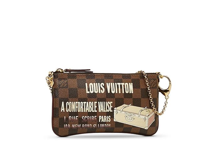 Pochette Mila MM con Cadena de Louis Vuitton Castaño - vista 2