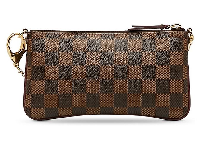 Pochette Mila MM con Cadena de Louis Vuitton Castaño - vista 3