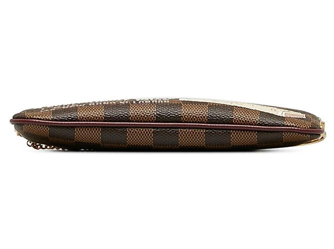 Pochette Mila MM con Cadena de Louis Vuitton Castaño - vista 4