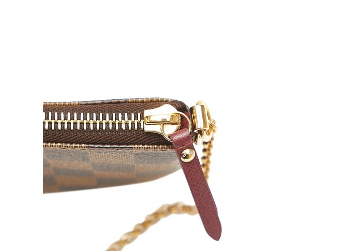 Pochette Mila MM con Cadena de Louis Vuitton Castaño - vista 5