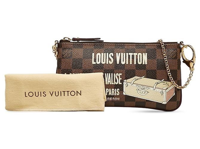 Pochette Mila MM con Cadena de Louis Vuitton Castaño - vista 9