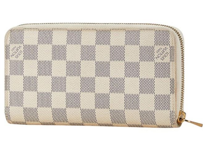 Zippy Cartera larga Damier Azur Louis Vuitton Blanco - vista 2