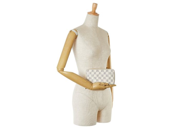 Zippy Cartera larga Damier Azur Louis Vuitton Blanco - vista 8