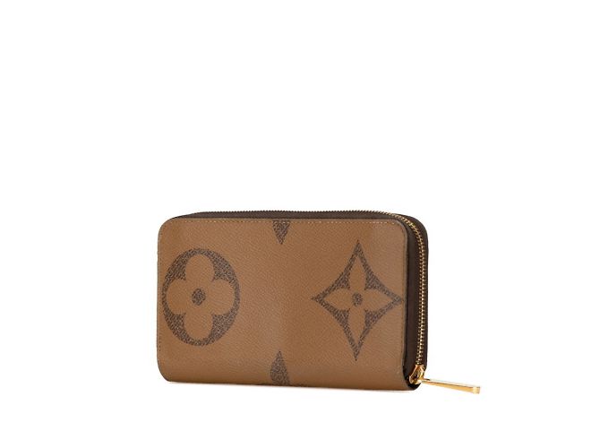 Louis Vuitton Monogram Giant Reverse Zippy Geldbörse Braun - Ansicht 2