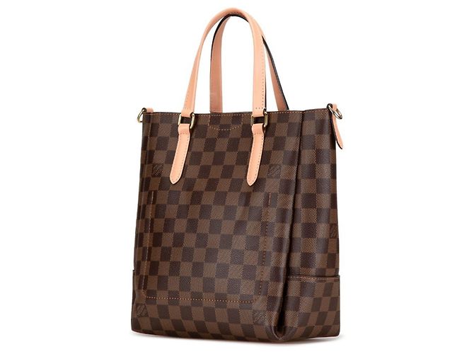 Borsa Tote Damier Belmont BB di Louis Vuitton Marrone Rosa Damier ebene - vista 2