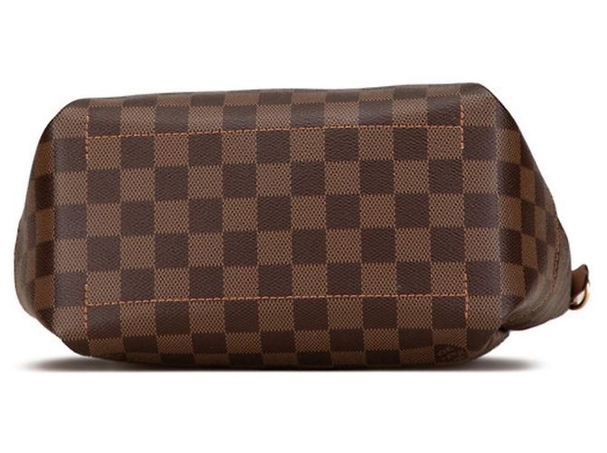 Borsa Tote Damier Belmont BB di Louis Vuitton Marrone Rosa Damier ebene - vista 3