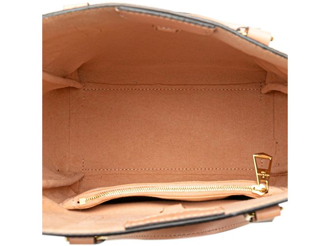 Borsa Tote Damier Belmont BB di Louis Vuitton Marrone Rosa Damier ebene - vista 4