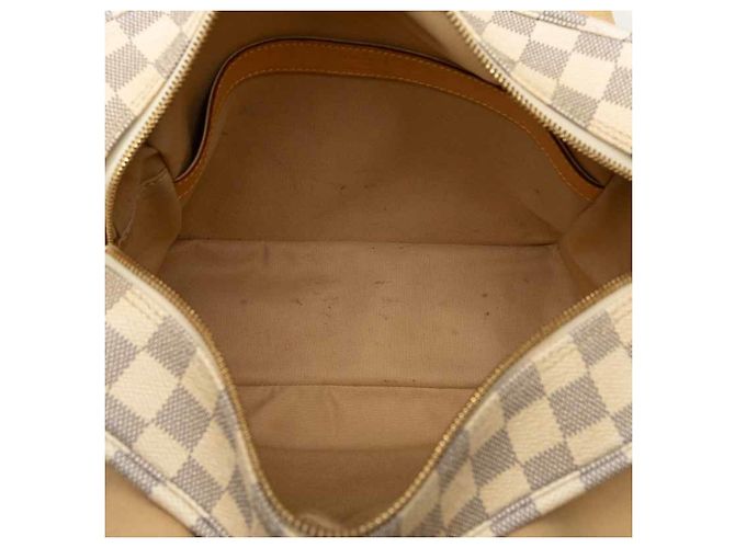 Borsa a Spalla Louis Vuitton Damier Azur Naviglio Bianco - vista 10