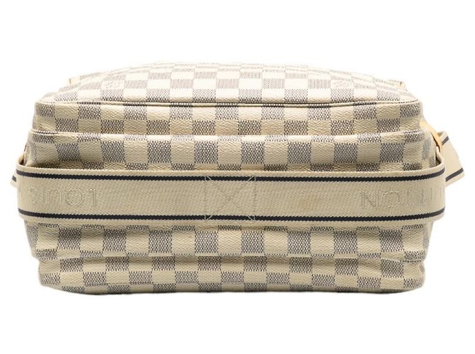 Borsa a Spalla Louis Vuitton Damier Azur Naviglio Bianco - vista 3