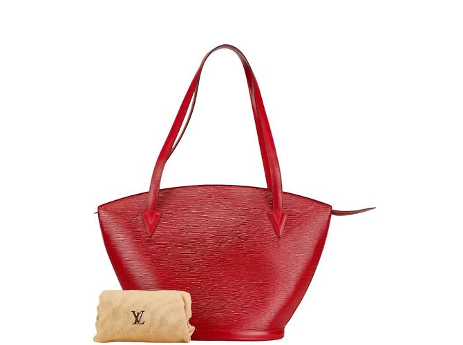 Borsa a Spalla Saint Jacques Epi Louis Vuitton Rosso - vista 9