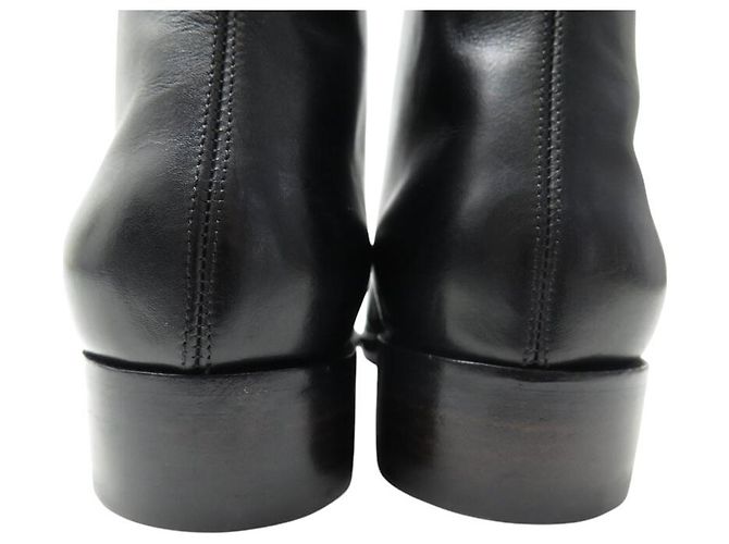 STIVALI JOHN LOBB WILLOW TRIPLE FIBBIA 5E 37.5 PELLE NERA - vista 5