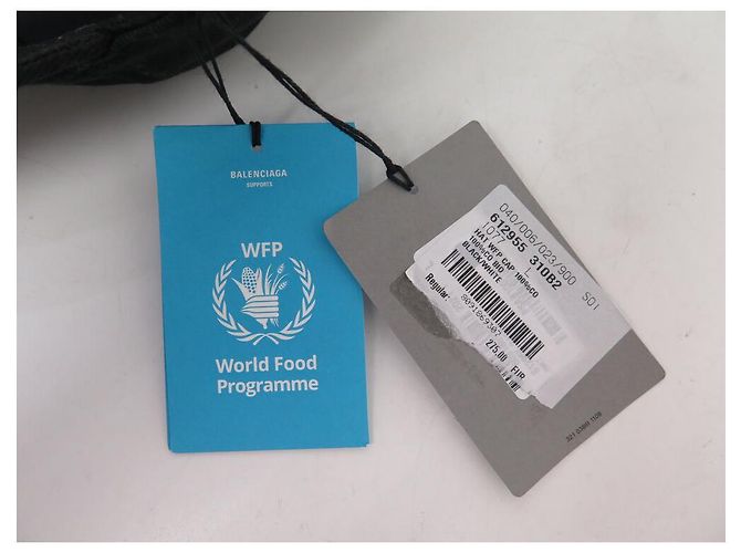 NUEVA GORRA BALENCIAGA WFP PROYECTO MUNDIAL DE ALIMENTOS 612955 L 58 EDICIÓN LIMITADA GORRA Negro - vista 11