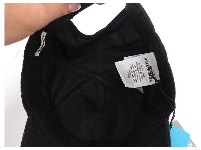 NUEVA GORRA BALENCIAGA WFP PROYECTO MUNDIAL DE ALIMENTOS 612955 L 58 EDICIÓN LIMITADA GORRA Negro - vista 5