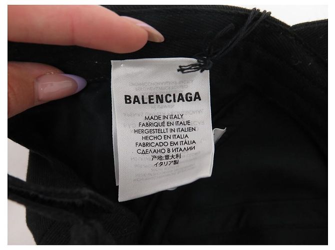 NUEVA GORRA BALENCIAGA WFP PROYECTO MUNDIAL DE ALIMENTOS 612955 L 58 EDICIÓN LIMITADA GORRA Negro - vista 6