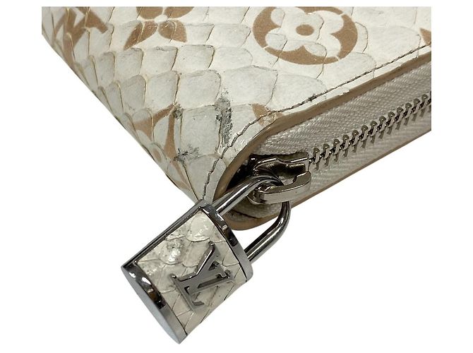 Carteira Zippy Python Louis Vuitton N97773 Branco - vista 4